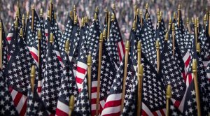 American flags